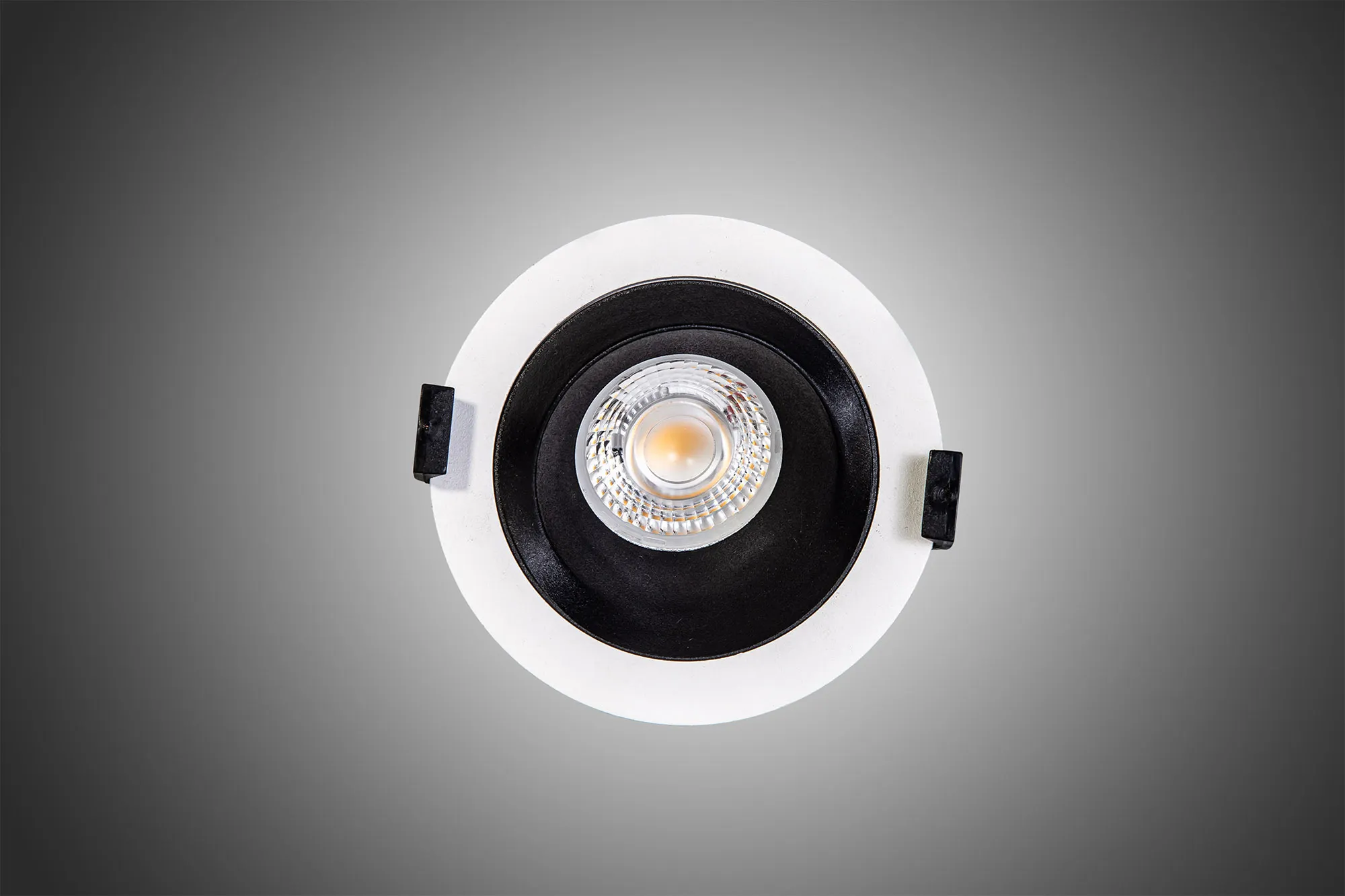 Bonia 10 Dimmable Tridonic 10W 631lm 2700K 36°, White/Black 27° Angled Round Downlight , NO DRIVER REQUIRED, 5yrs Warranty DM201134  Dlux Bonia 10